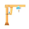 5ton BZ Pillar slewing jib crane 360 degree rotating with electric hoist price 1ton 3ton