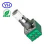 New product Customized 9mm carbon film 6 pins dual gang rotary a20k b203 pcb mount potentiometer