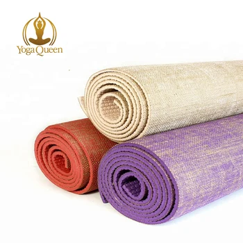 Natural Organic Non Toxic Ecofriendly Jute Yoga Mats With Custom