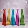 Home decorative small mouth tall vase flower glass vase