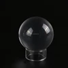 2'' acrylic round rock egg display holder clear acrylic mineral circle display stand