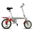 FMT manufacturer cheap and fashion lightweight new mini folding power electric bicycle with hidden lithium battery