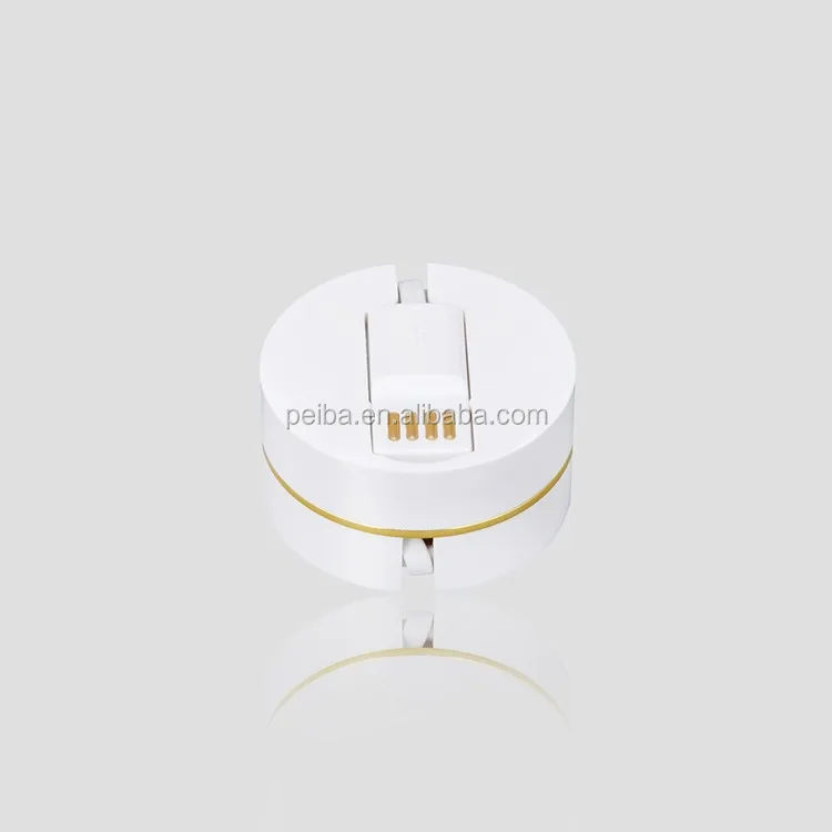 Round box shape 80CM Long Retractable Round Box ABS material 3 in 1 usb data Cable factory - ANKUX.COM