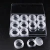 Factory Empty Cosmetic Plastic Loose Powder Jar Empty Container Plastic Clear Jars For Nails Decoration Tools