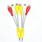 To Audio Cable Audio Rca Cable 3.5mm 4-pole To 3 RCA CABLE