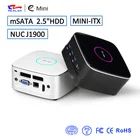 Intel nuc 12v J1900 win 10 fanless thin client mini pc barebone