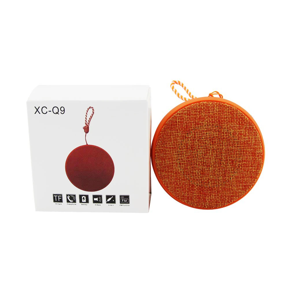 2019 Hot Selling Colorful Cloth Fabric Portable Handsfree Mini Bluetooth Speaker with Lanyard - ANKUX.COM