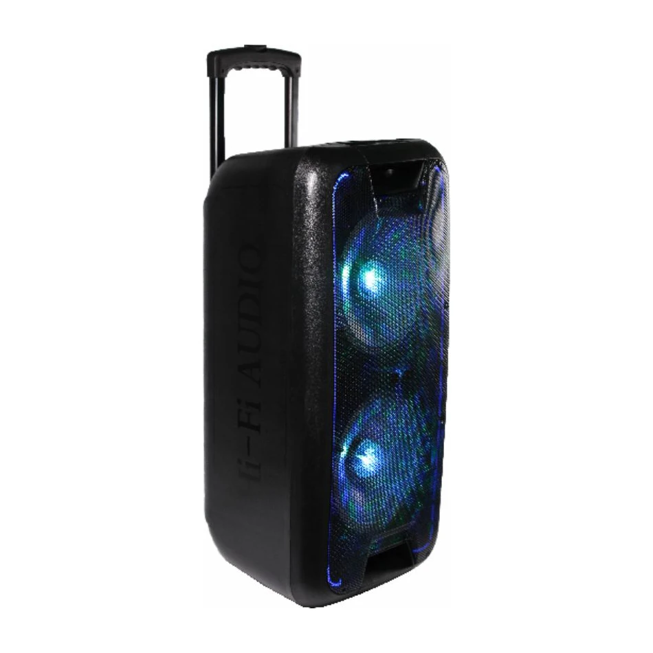 Temeisheng portable active amplifier with trolly ,usb,sd,fm,remote control ,audio input ,rechargeable battery speaker - ANKUX.COM