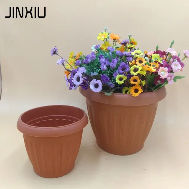 bonsai plastic outdoor garden pots plastic flowerpot customized