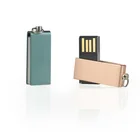 Hot selling custom logo metal mini usb stick business gifts mini usb flash drive key chain