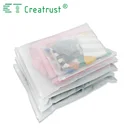 custom frosted zip lock logo reseal poly bag slider plastic bag clothes packing