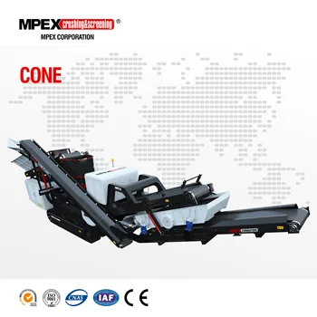 MPEX portable aggregates mobile cone crusher plant for sale, secondary and tertiary crusher