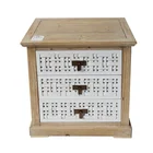 3 Drawer Home Chest Drawer Vintage Wooden Livingroom Furniture