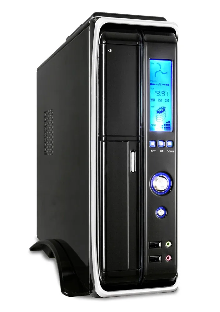 Slim Micro Atx Case With Chassis Size L400*w104*h325mm,Secc 0.6mm,Lcd