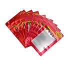 Resealable 3 side sealing zipper bag tobacco leaves packaging