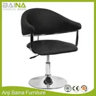 Swivel adjustable leather arm salon chair