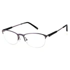 MA1003 luxury Italian design oval metal unisex half frame glasses
