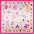 90*90 CM Silk Stain Scarves Muslim Hijab Scarf Wholesale Blank Square Scarf Hijab