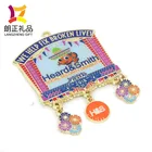 2018 soft enamel metal fiesta medal souvenir with pendant