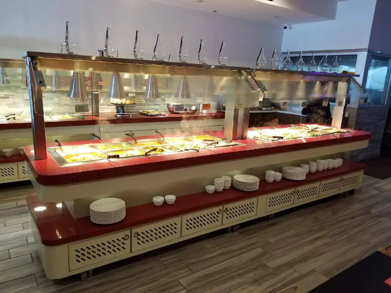 Commercial Stainless Steel Hot And Cold Buffet Table For Restaurant