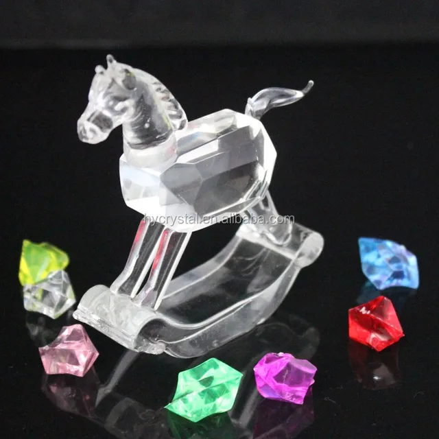 wholesale hot sell crystal gift items horse toys for baby