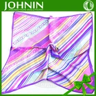 100% Silk colorful Square custom Women's Bandana