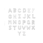 Top Quality Big Foil Balloon Of Silver English Alphabet Style Is Shining