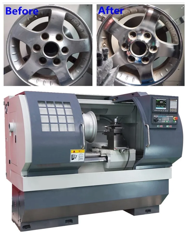 Manufacturing Alloy Wheel Repair Diamond Cut Wheel Machines Awr2840