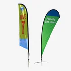 Promotion Feather Flag Flying Flags and Banners Custom advertising feather bow bali beach flags