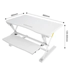 Home office adjustable folding laptop table desk sit to stand laptop desk converter