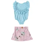 2018 new style children boutique clothing baby girls outfit match clothing set