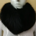 Fashion 100% Real Fox Big Fur Collar For Hooded Coat Fur Trim For Coat