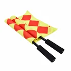 Custom hand umpire referee soccer flags for training