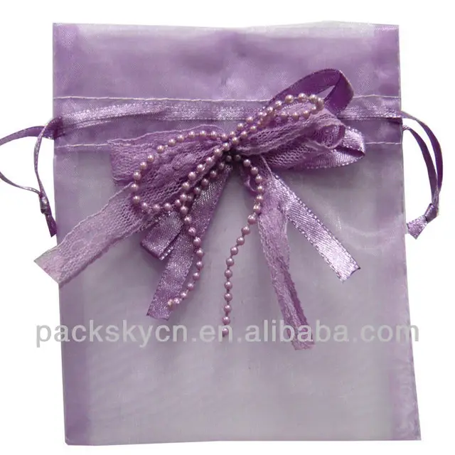 high grade popular fashion star organza gift bags