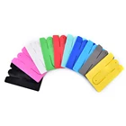 Newest silicone mobile customize logo factory price silicone card holder with stand