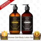 organic girls shower gel and body lotion moisturizing bath gift set