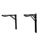 Factory Supplier Black Paint Folding Shelf Bench wall mount Table Foldable Bracket