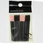 15pc/bag eyelash brush applicator mascara wand private label nylon&silicone disposable mascara brush for eyelash extensions