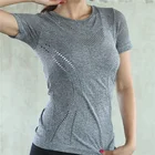 High-end Short Sleeve Seamless Fitness Wear Women Gym Shirt Fitness t Shirt Woman