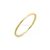 316L Stainless Steel 14k Yellow Gold Stackable Waif Ring
