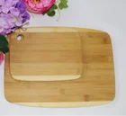 Hight quality natural 2 pcs cheese square kitchen bamboo cutting board