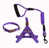 Custom Mesh Adjustable dog leash harness dog collar set Padded Service Dog Vest Harness