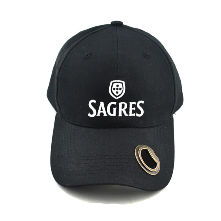 baseball cap with bottle opener