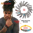 AliLeader Hot Sale High Quality Tibetan Rings Silvery Braid Beads For Hair, Metal Hair Extension Tools