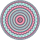 2018 Boho Indian Mandala Round beach towel with tassel fringe
