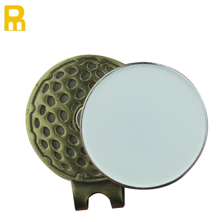 Bulk Promotional Custom Logo Metal Blank Divot Tool Golf Ball Markers