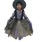Best Quality Children's Halloween Costumes Witch Cosplay Costumes Dress Up With Hat