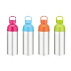 Custom logo outdoor leak proof aluminum sports water bottle