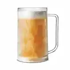 Freeze Cup Designer Cups Double Wall Freeze Frosted Beer Mug Ice Cup With Handle