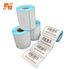 Custom printed logo thermal transfer label sticker roll use to supermarket
